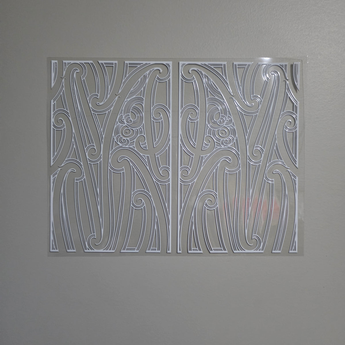 XL UV DTF DECAL MAORI DESIGN 30CMX23CM for Floor lamp size  #19