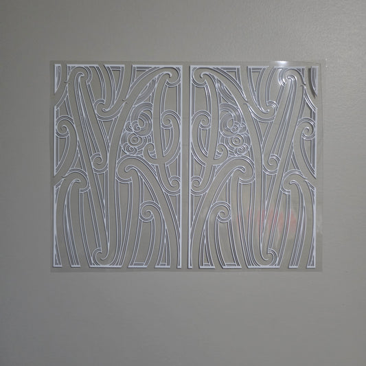 XL UV DTF DECAL MAORI DESIGN 30CMX23CM for Floor lamp size  #19