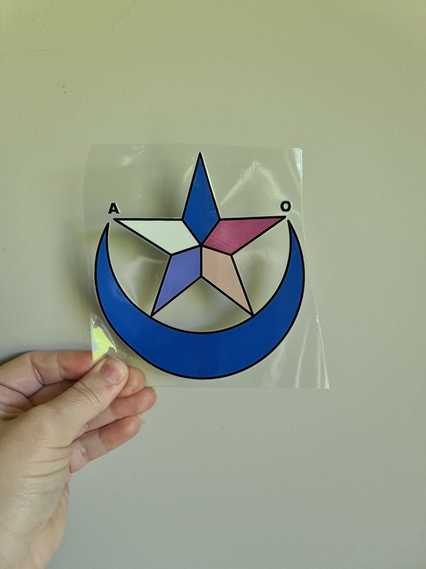 UV dtf Maori design mini, 13cm Ratana symbol - Car Sticker