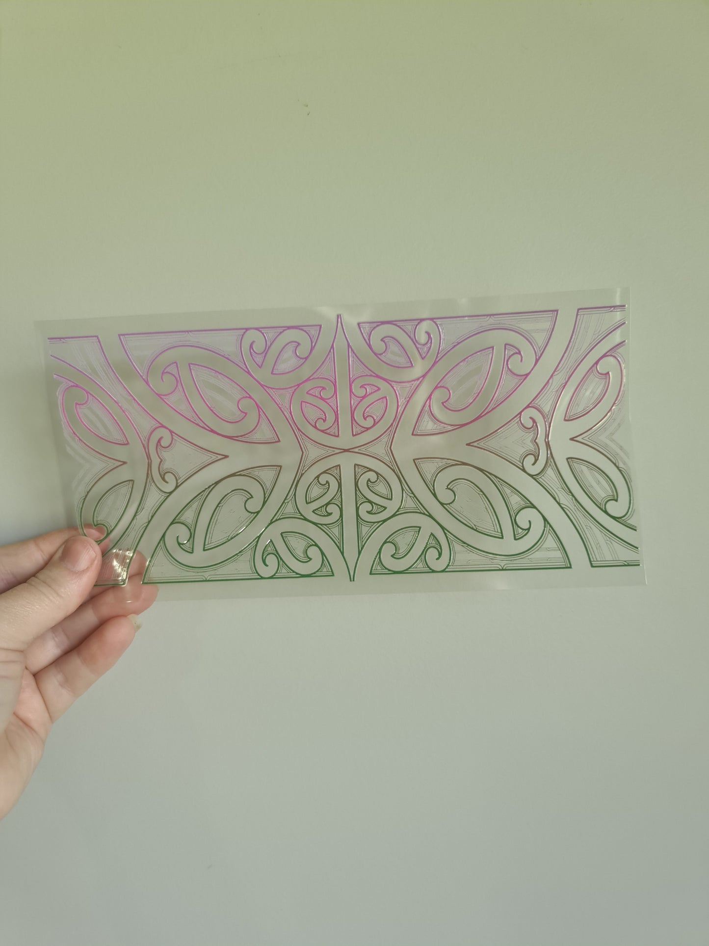 UV dtf Maori design 23cmx11cm 16oz wrap #693