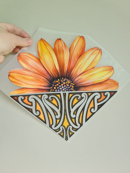 Sublimation custom Maori design Iron on 30cm
