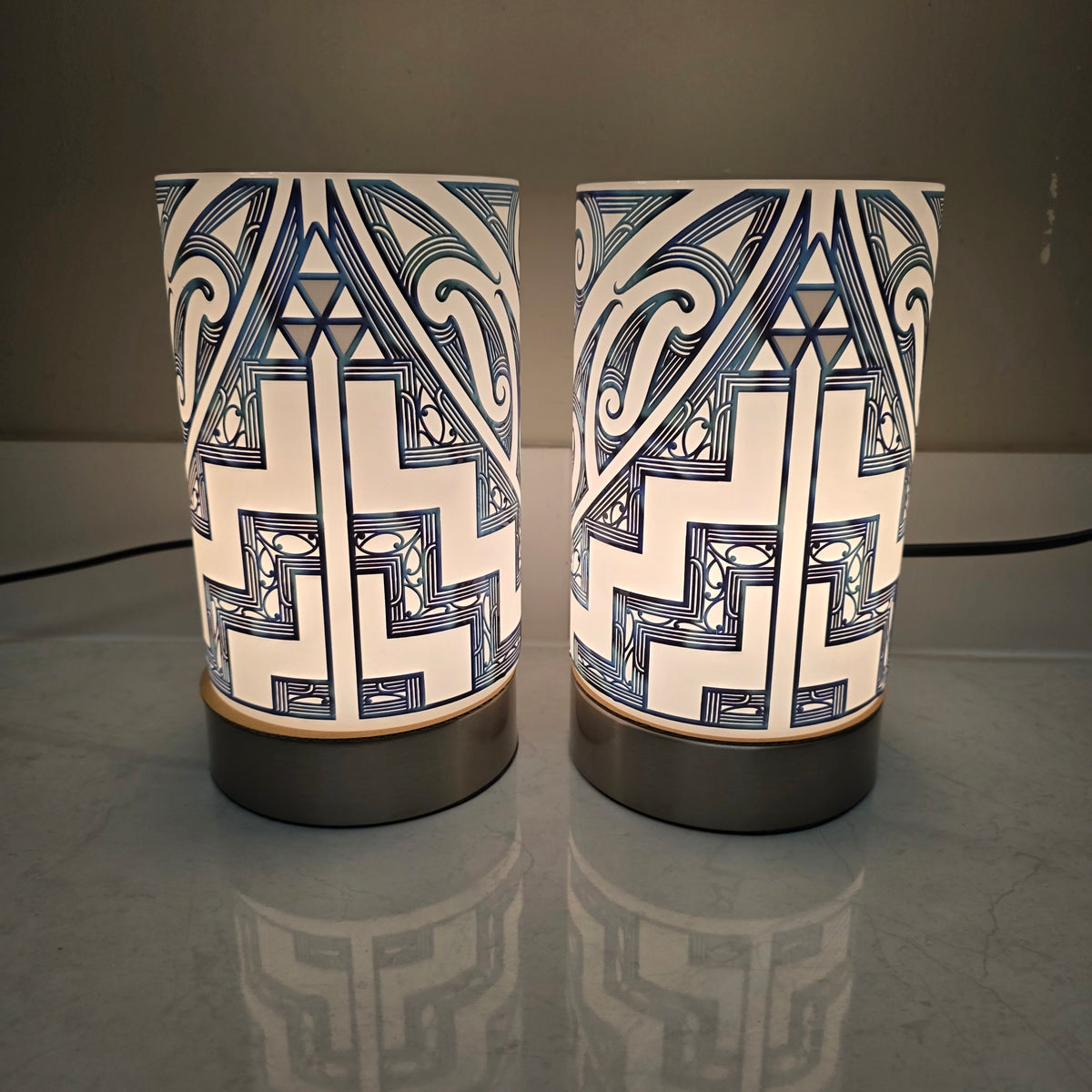 Maori design touch lamp - set 2 lamps (pre-order)