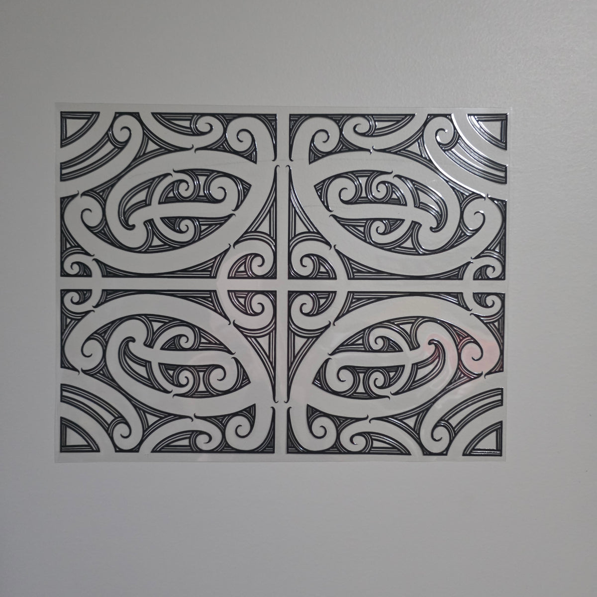 XL UV DTF DECAL MAORI DESIGN 30CMX23CM for Floor lamp size  #14