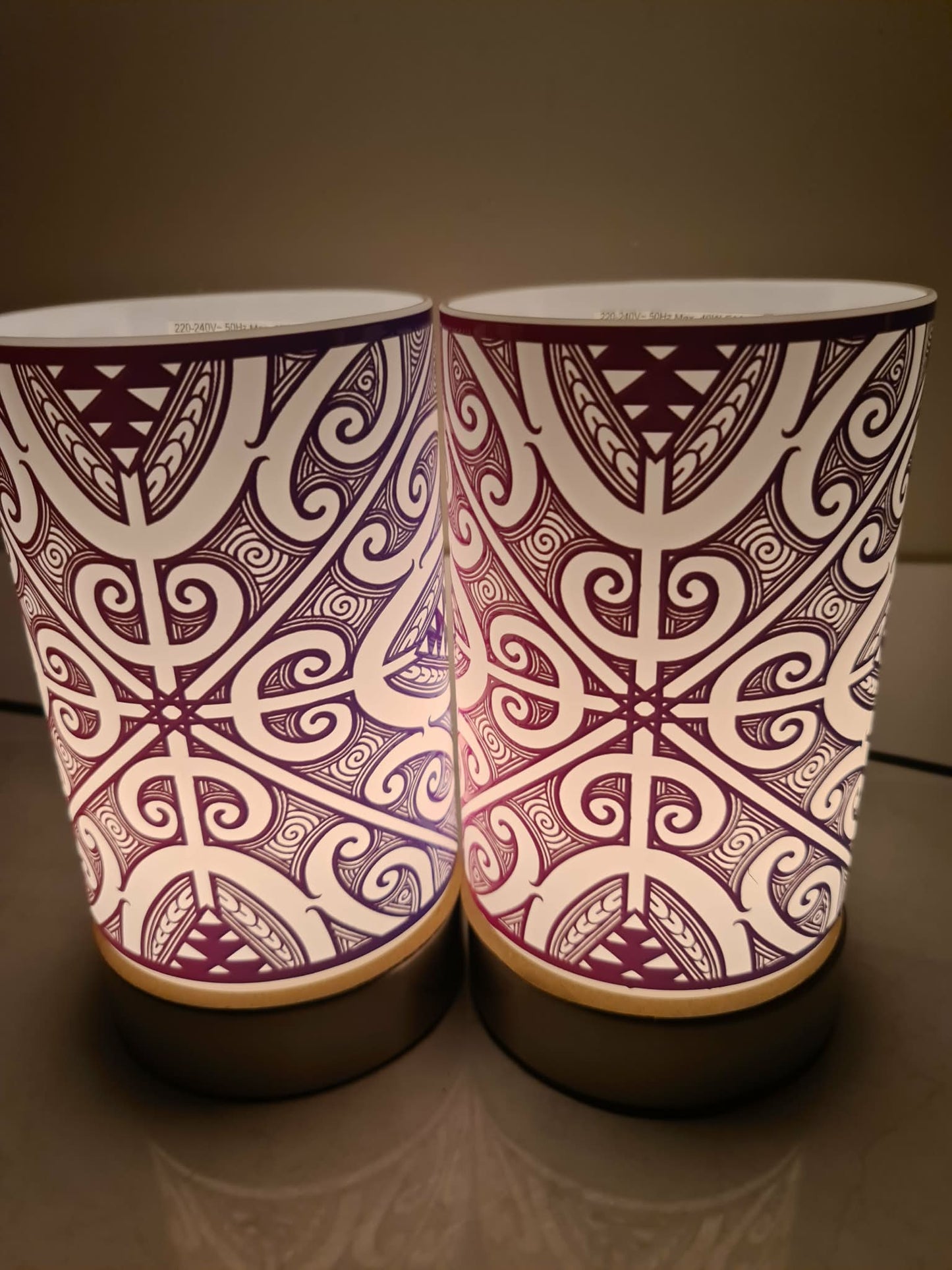 Maori design touch lamp - set 2 lamps (pre-order)