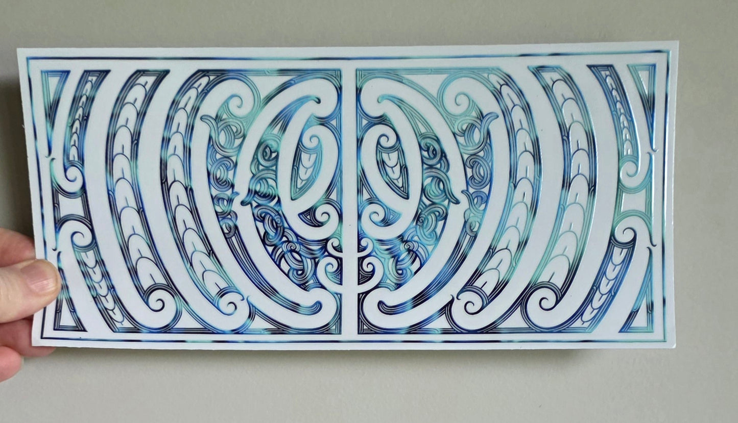 UV dtf transfer Maori design 23cmx11cm 16oz wrap #1646