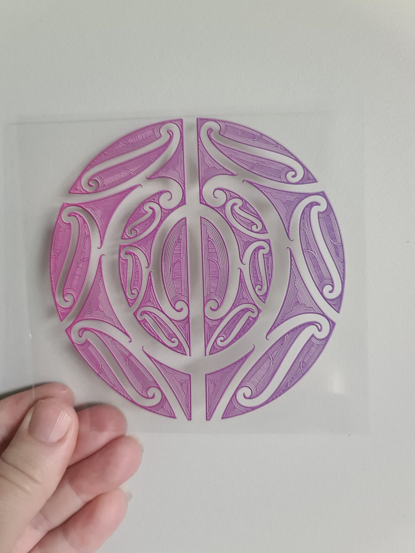 UV dtf Maori design mini size 11cmx11cm #424