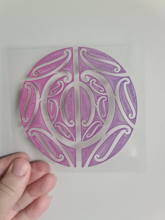 UV dtf Maori design mini size 11cmx11cm #424