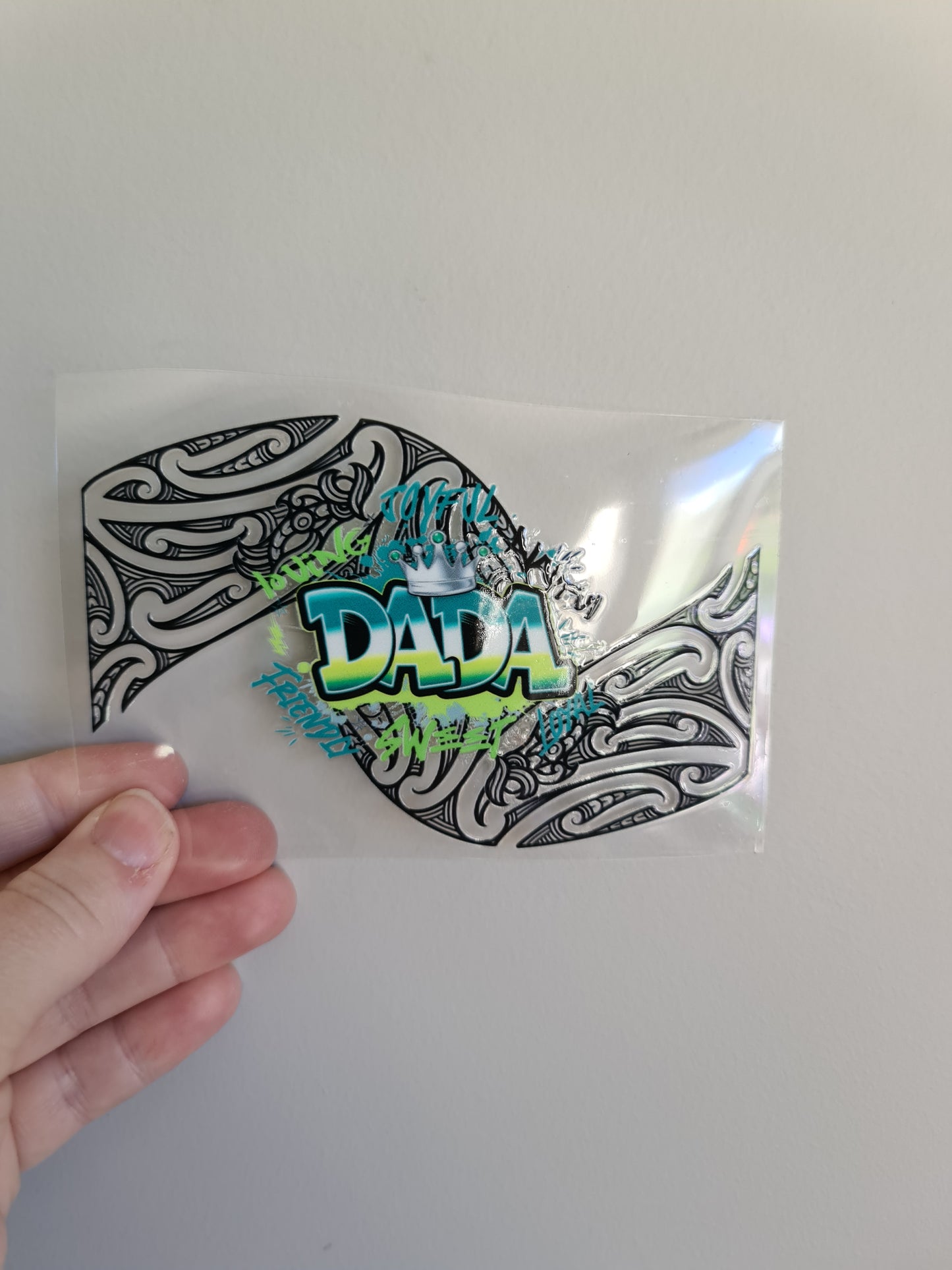 UV dtf Maori design mini size 12cm fathers day
