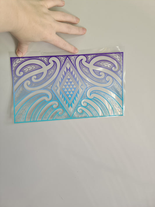XL UV DTF DECAL MAORI DESIGN 28CMX17CM #20