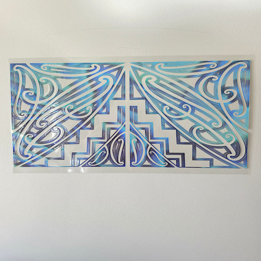 XL UV DTF DECAL MAORI DESIGN 38CMX17CM for touch lamps #67