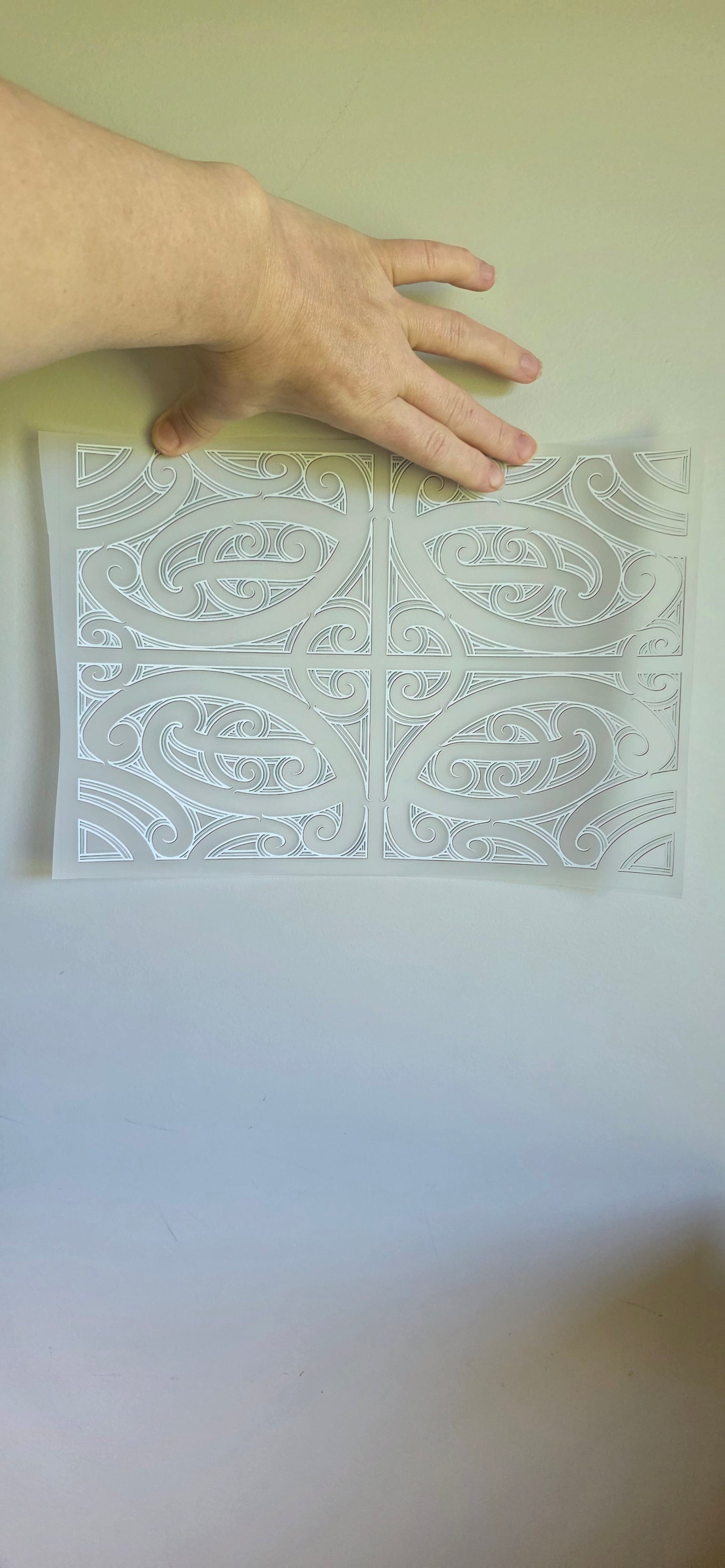Maori design Iron on DTF 30cm for clothing