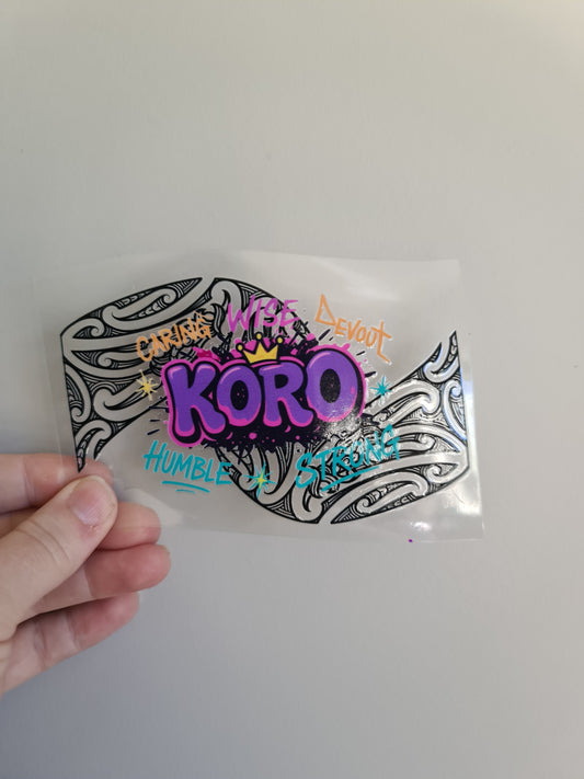 UV dtf Maori design mini size 12cm fathers day
