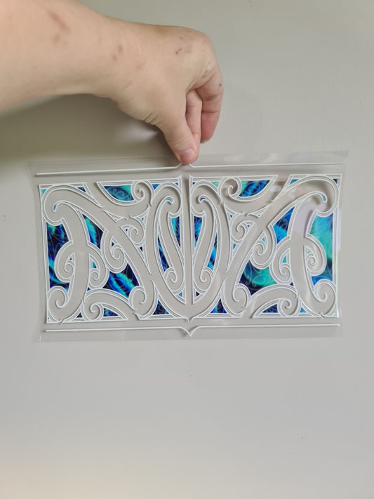 XL UV DTF DECAL MAORI DESIGN 28CMX17CM for touch lamps #83