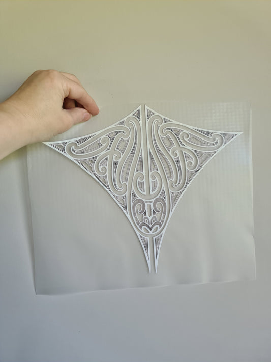 Sublimation custom Maori design Iron on 30cm