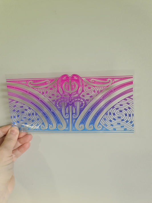 UV dtf transfer Maori design 23cmx11cm 16oz wrap #1224