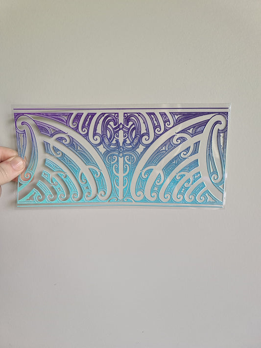 UV dtf transfer Maori design 23cmx11cm 16oz wrap #1289