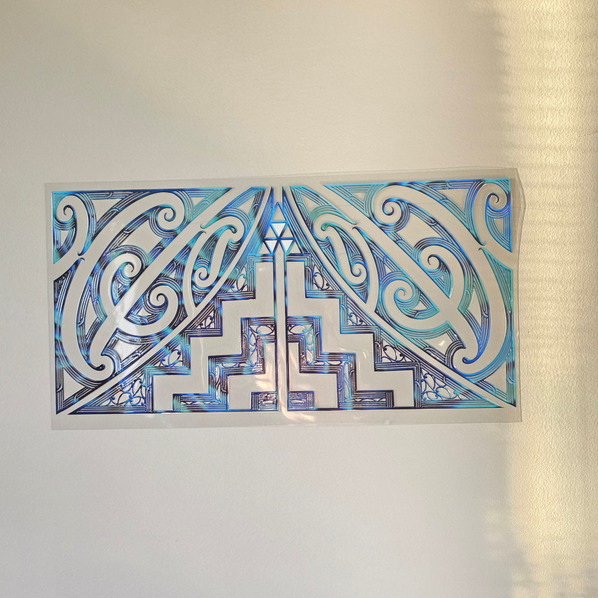 30cmx 15cm size UV DTF DECAL MAORI DESIGN for Table lamps #02