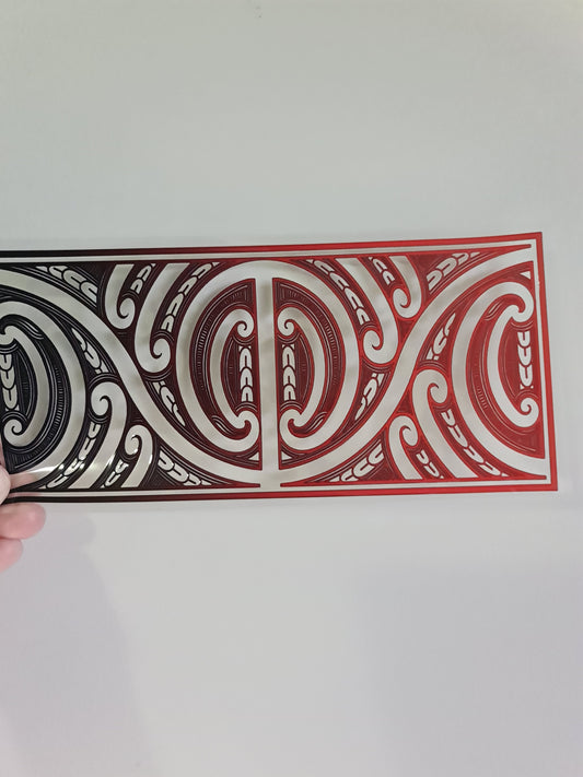 UV dtf Maori design 23cmx11cm 16oz wrap #791