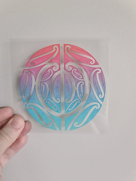 UV dtf Maori design mini size 11cmx11cm #435