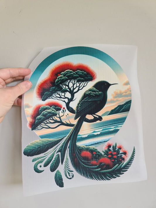 Sublimation custom Maori design Iron on 30cm - clearance