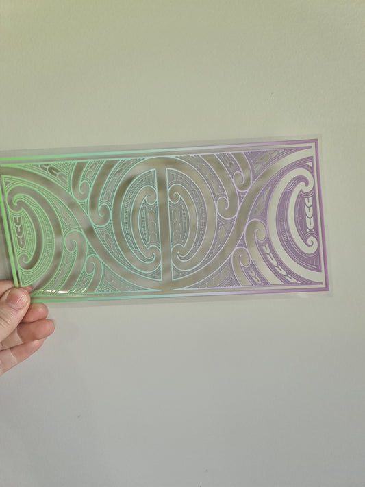 UV dtf Maori design 23cmx11cm 16oz wrap #651