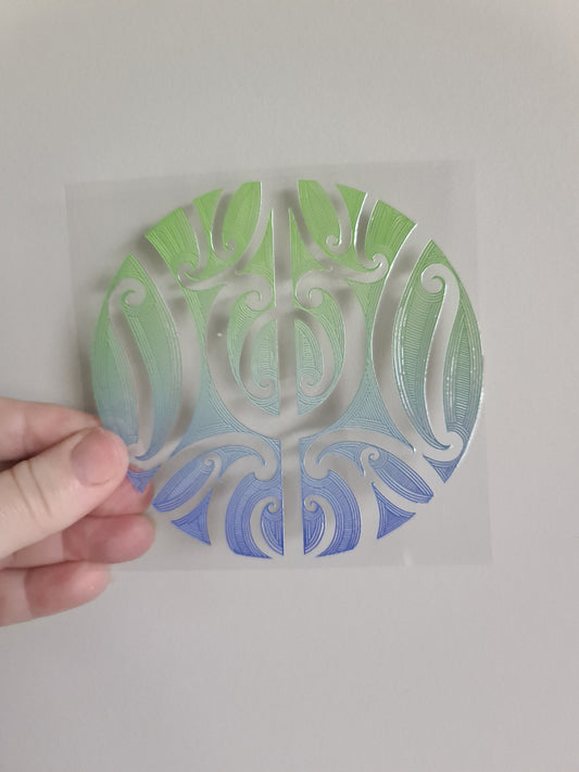 UV dtf Maori design mini size 11cmx11cm #416