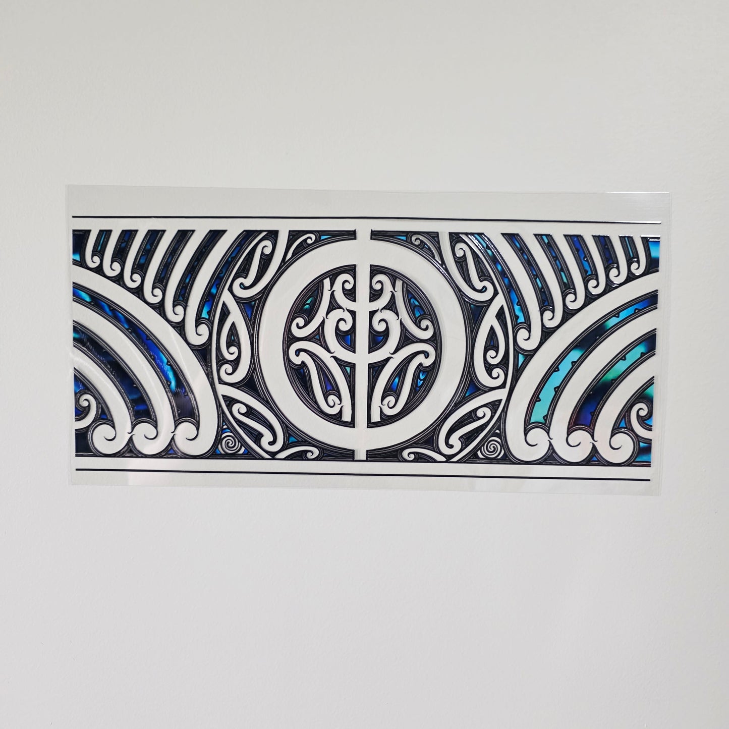 XL UV DTF DECAL MAORI DESIGN 38CMX17CM for touch lamps #03
