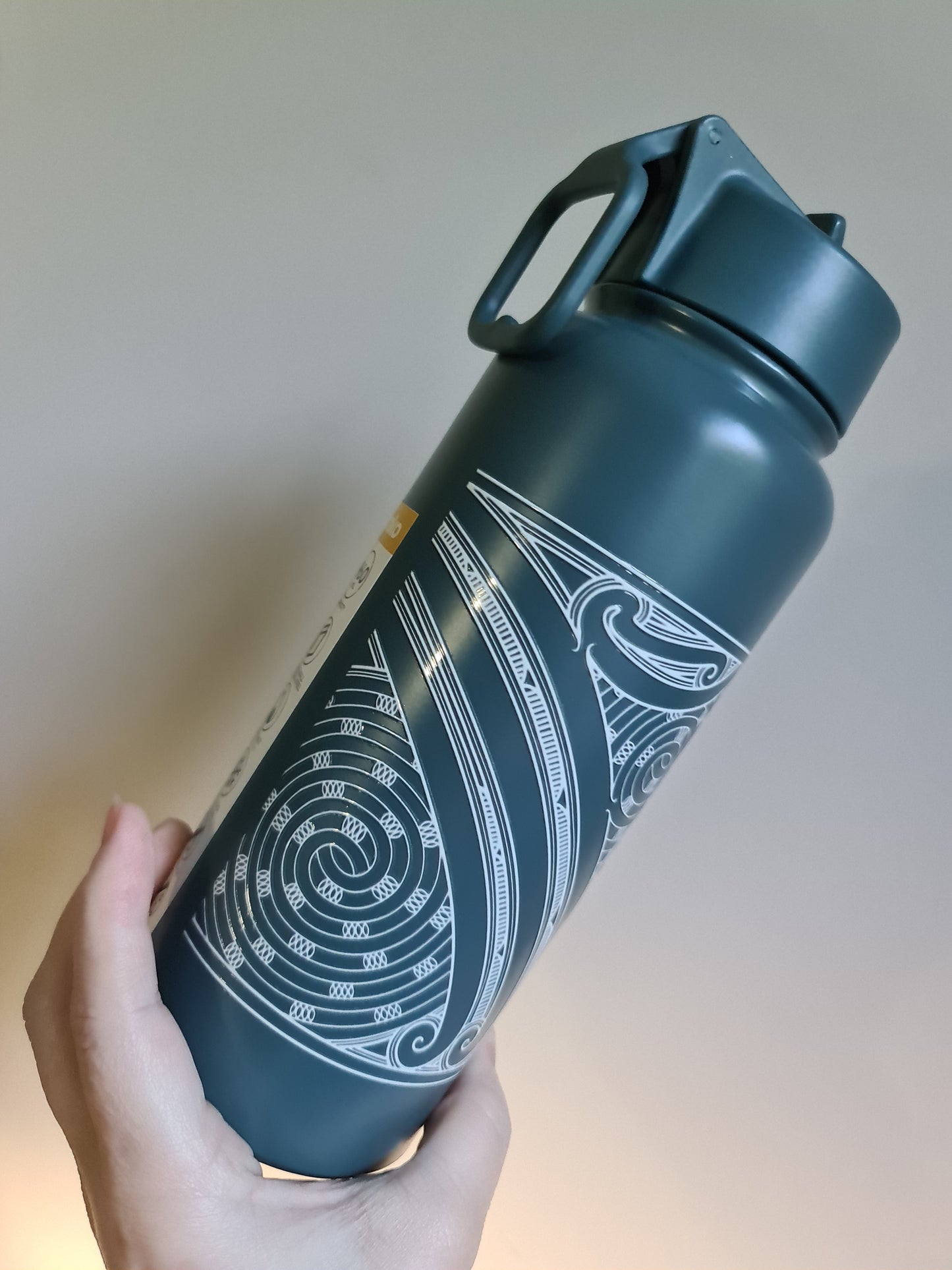 Custom Maori design Drink Bottle
