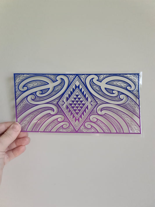 UV dtf Maori design 23cmx11cm 16oz wrap #1059