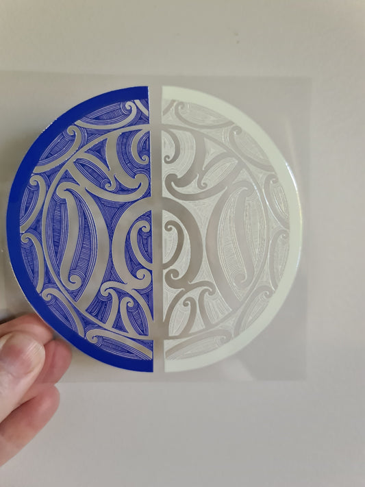 UV dtf Maori design mini size 11cmx11cm #932