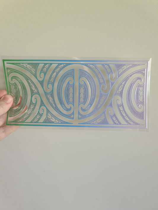 UV dtf Maori design 23cmx11cm 16oz wrap #647