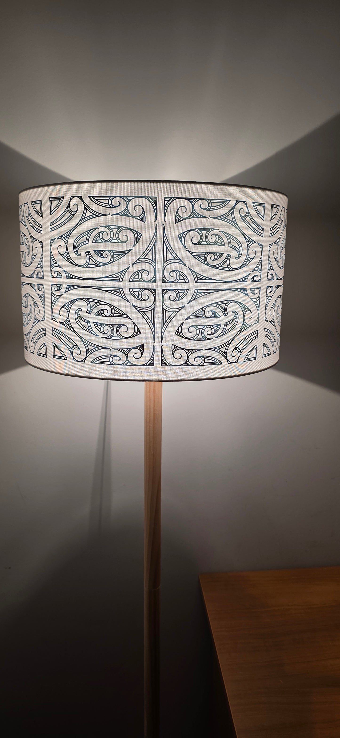 Maori Design Floor Lamp - Paua design -PRE-ORDER