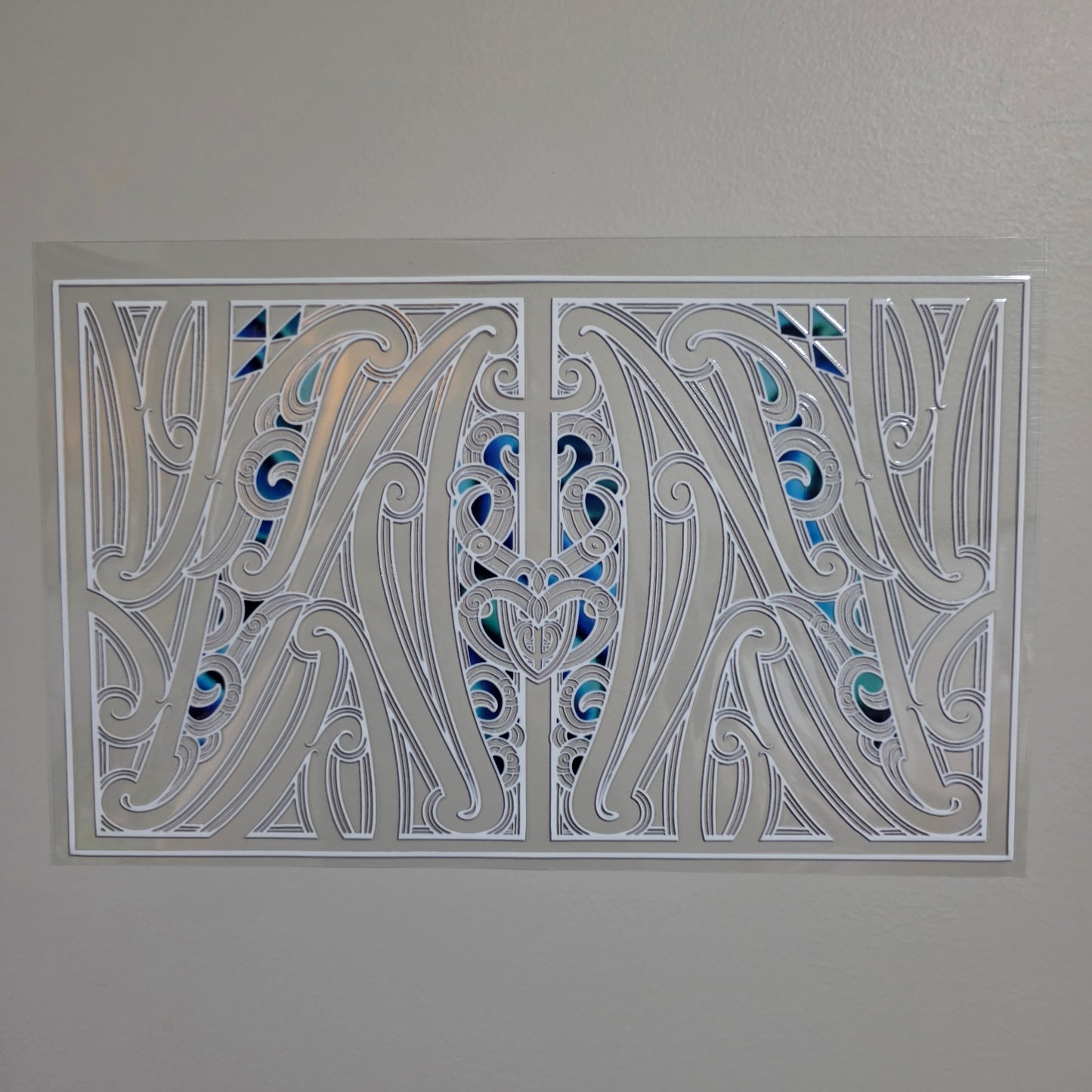 XL UV DTF DECAL MAORI DESIGN 28CMX17CM for touch lamps #291