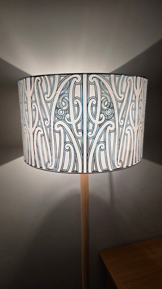 Maori Design Floor Lamp - Paua PRE-ORDER