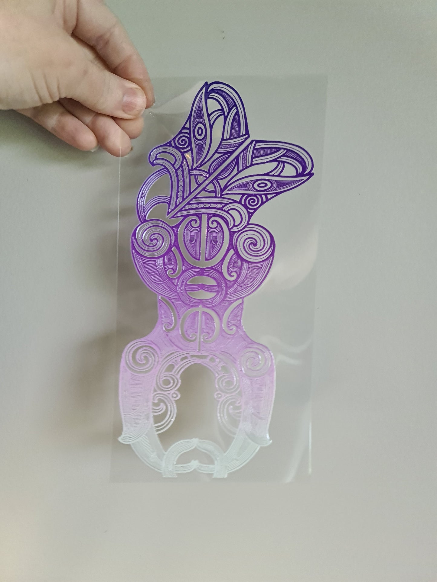 UV dtf Maori design 23cmx11cm 16oz wrap #1134