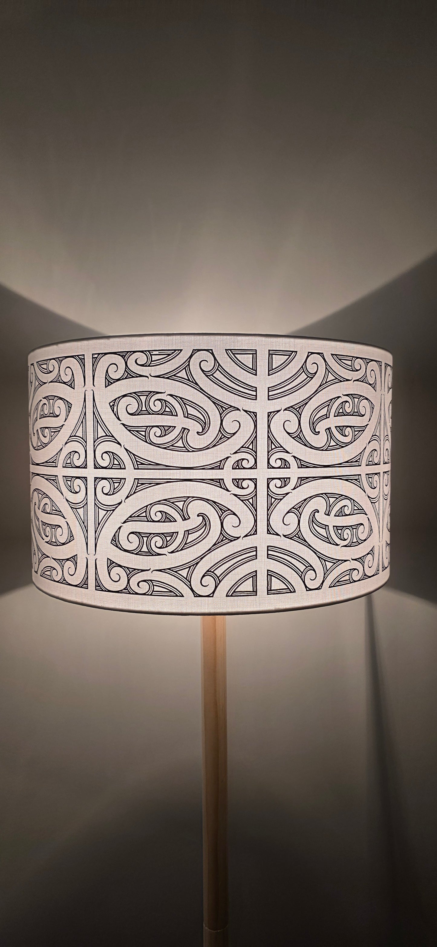 Maori Design Floor Lamp - Black design -PRE-ORDER