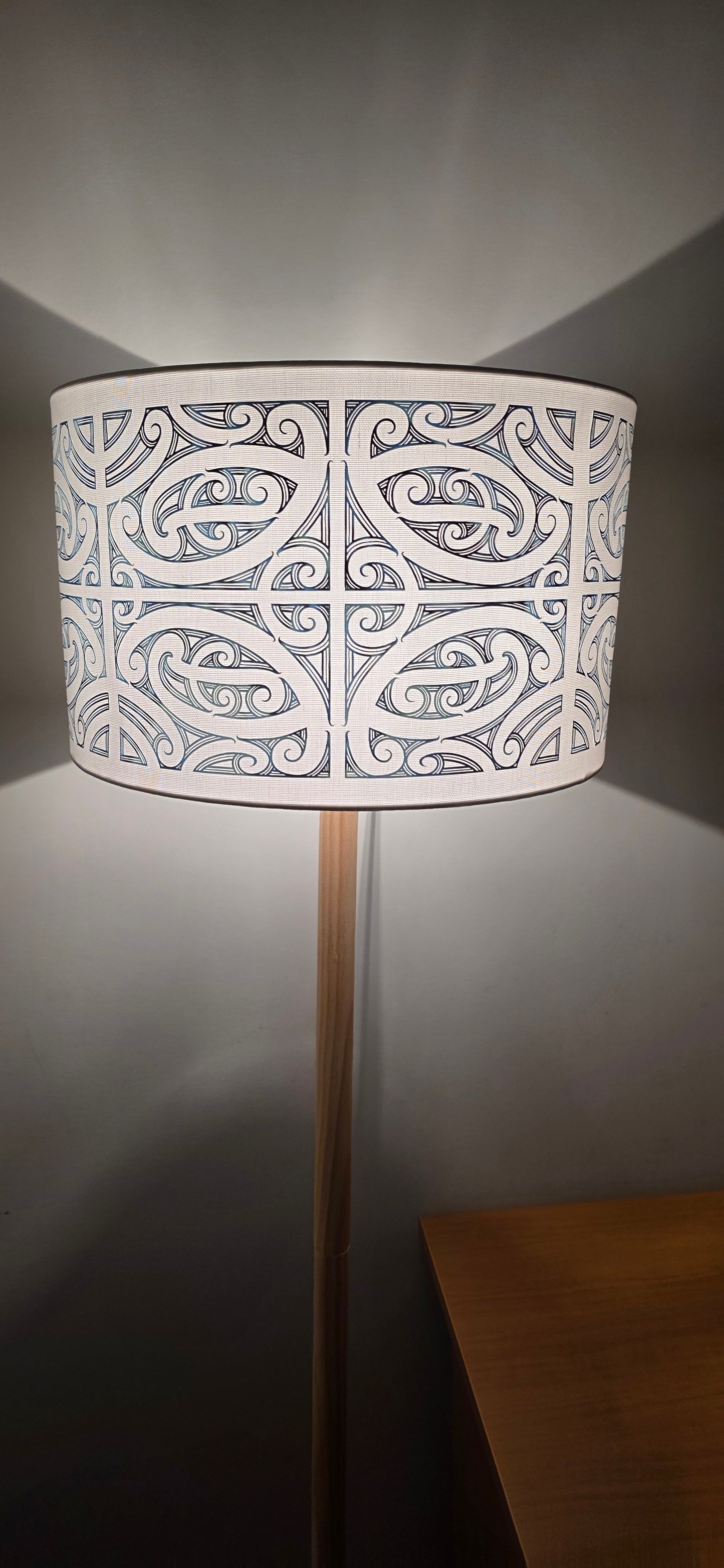 Maori Design Floor Lamp - Paua design -PRE-ORDER