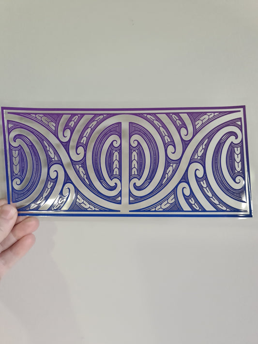 UV dtf Maori design 23cmx11cm 16oz wrap #752