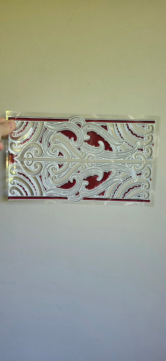 XL UV DTF DECAL MAORI DESIGN 28CMX17CM for touch lamps #148
