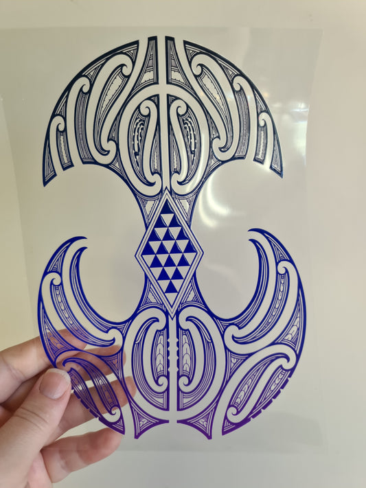 UV dtf Maori design A5 size 21cmx 14.8cm #317