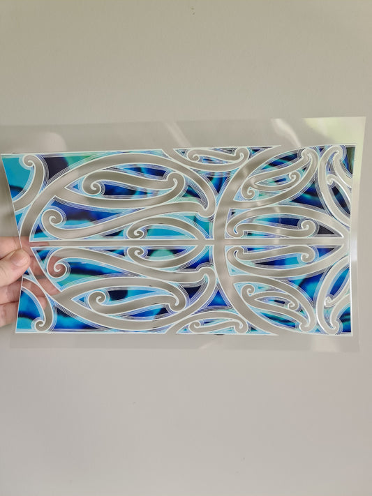XL UV DTF DECAL MAORI DESIGN 28CMX19CM  #07