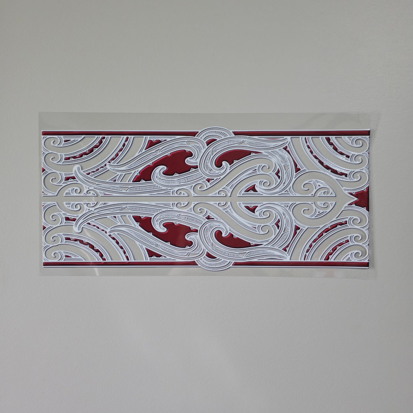 XL UV DTF DECAL MAORI DESIGN 38CMX17CM for touch lamps #43