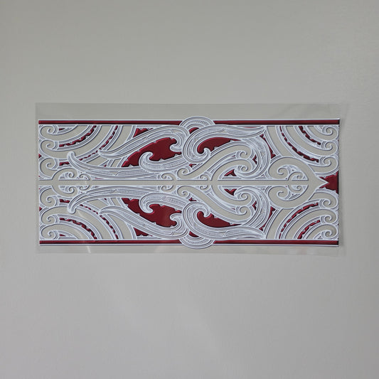 XL UV DTF DECAL MAORI DESIGN 38CMX17CM for touch lamps #43