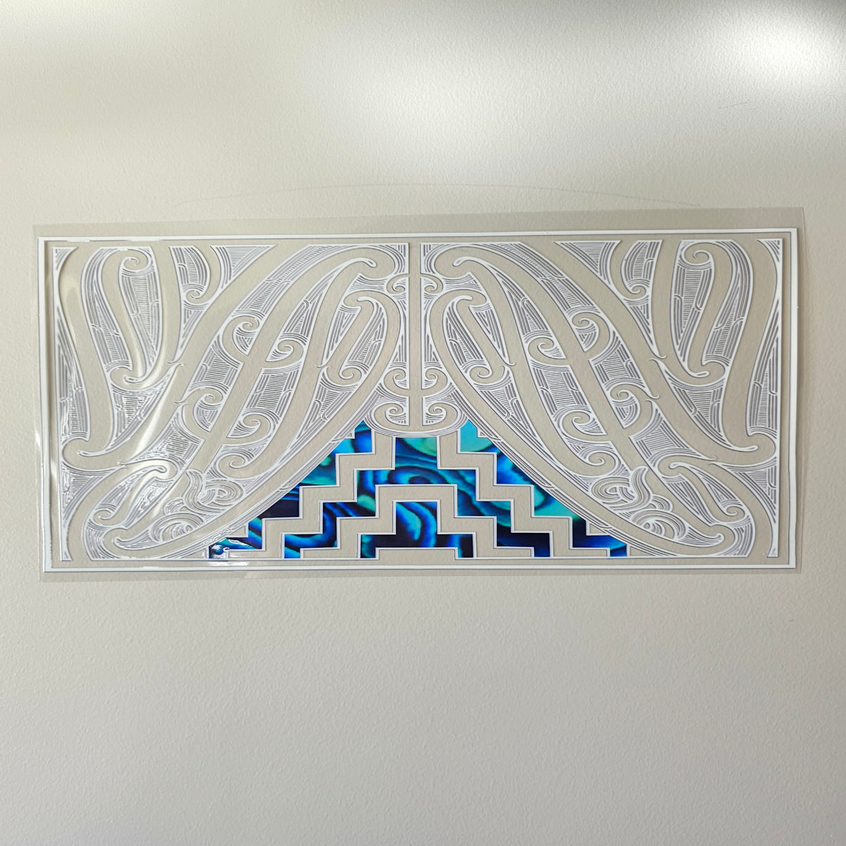 XL UV DTF DECAL MAORI DESIGN 38CMX17CM for touch lamps #64