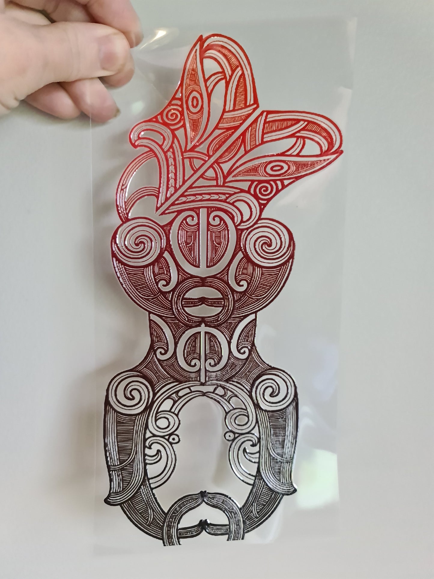 UV dtf Maori design 23cmx11cm 16oz wrap #1132