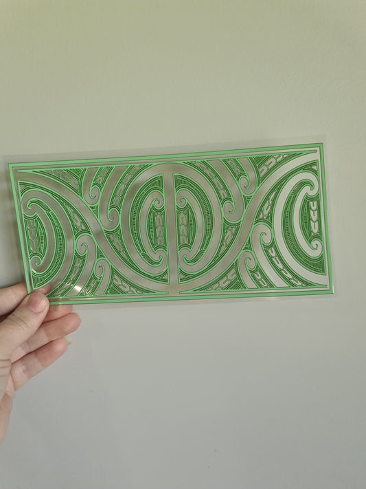 UV dtf Maori design 23cmx11cm 16oz wrap #657