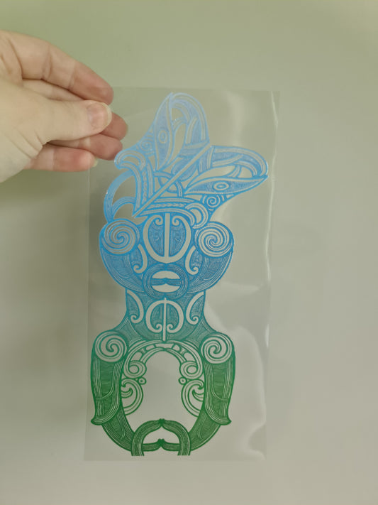 UV dtf transfer Maori design 23cmx11cm 16oz wrap #1259