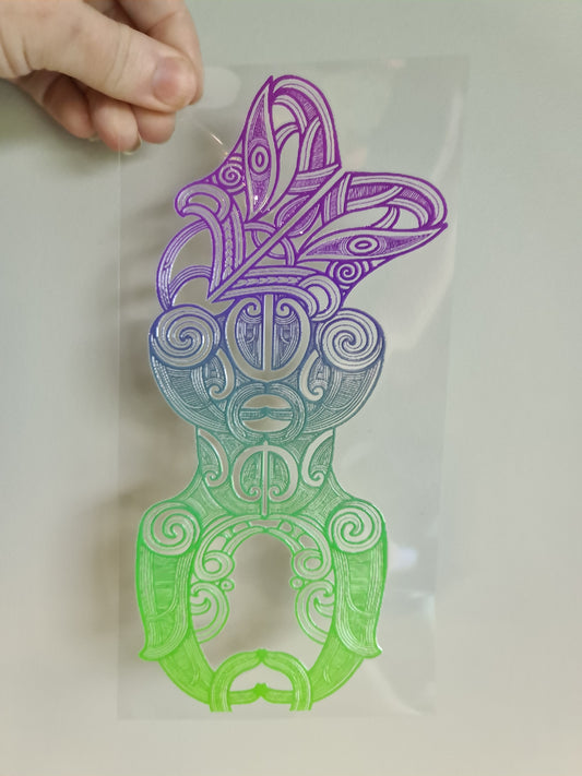 UV dtf Maori design 23cmx11cm 16oz wrap #1136