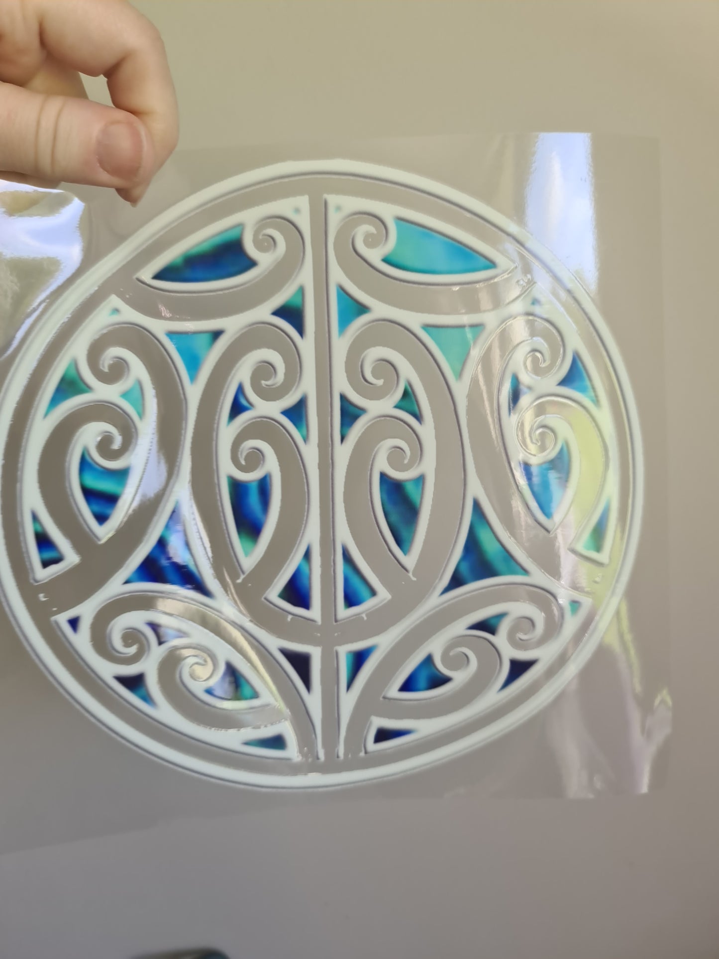 XL UV DTF DECAL MAORI DESIGN 20cm Window decal
