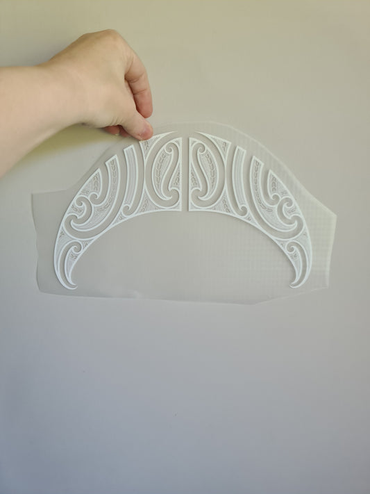 Sublimation custom Maori design Iron on 30cm
